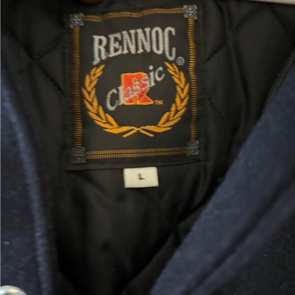 Navy Blue Letter Jacket - Picture 3 of 3